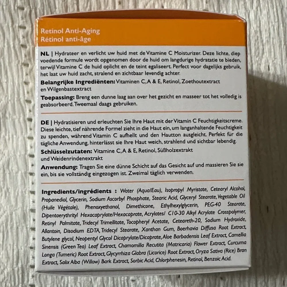 Beauty Solutions Retinol + Vitamin C AM & PM Face Neck Moisturizer